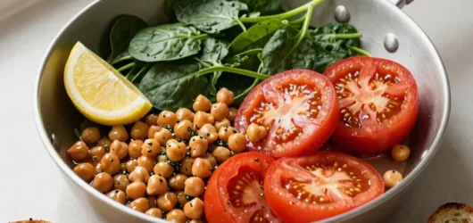 A Chickpea Skillet That Makes Greens Easy