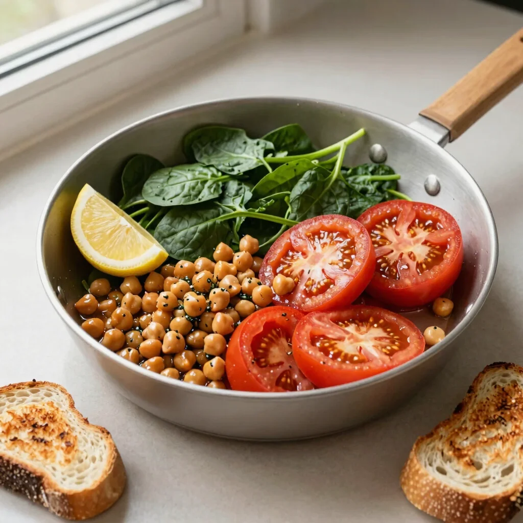 A Chickpea Skillet That Makes Greens Easy